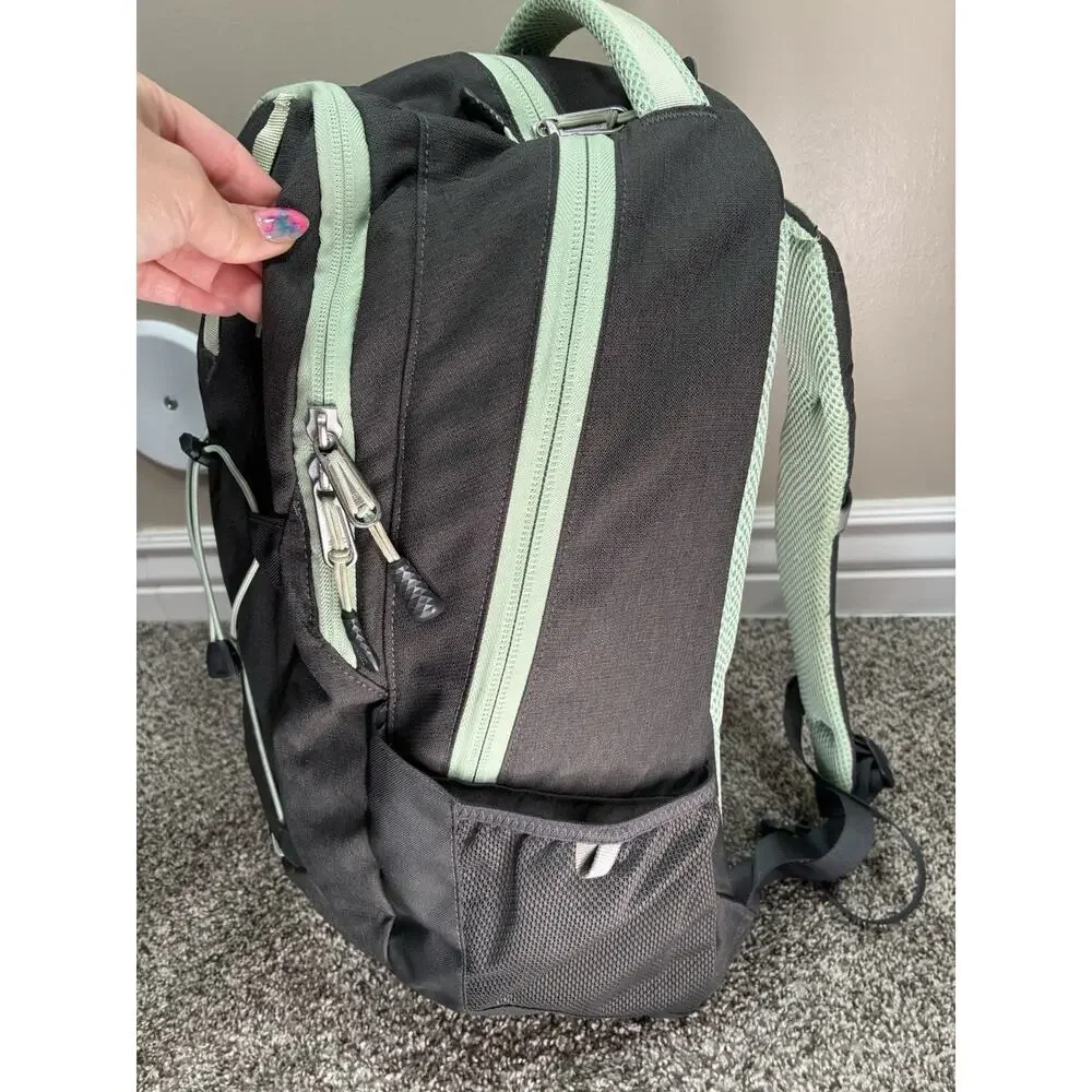 The North Face Jester Backpack Gorpcore Gray Mint Green Laptop Bookbag Travel 27